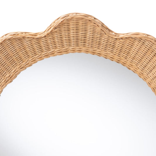 bali & pari - Makoto Mirror in Honey - WS168-Honey Rattan-Mirror view 2