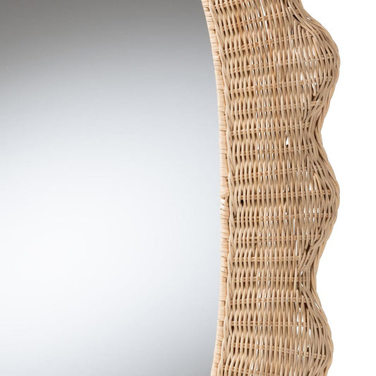 bali & pari - Makoto Mirror in Natural - WS125-Natural Rattan-Mirror view 2