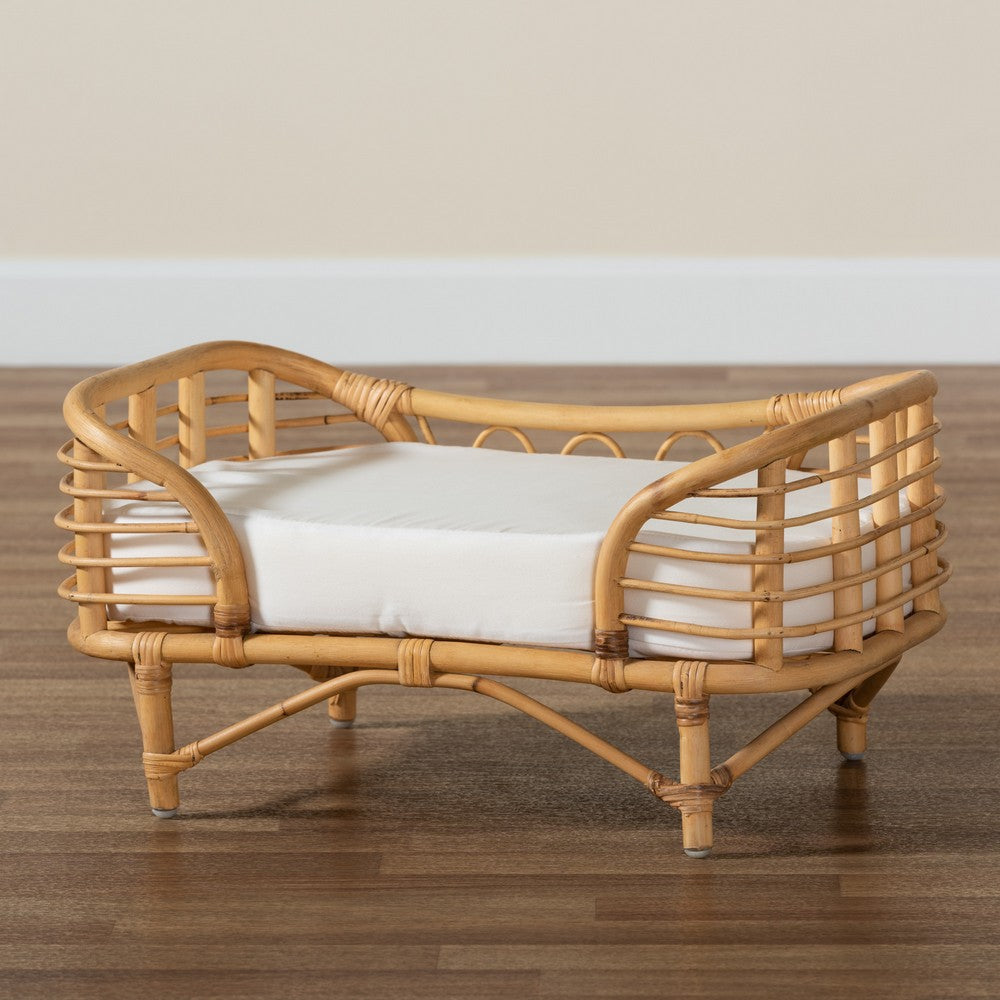 bali & pari - Malino Pet Bed in Natural Brown - Malino-Rattan-Pet Bed view 8