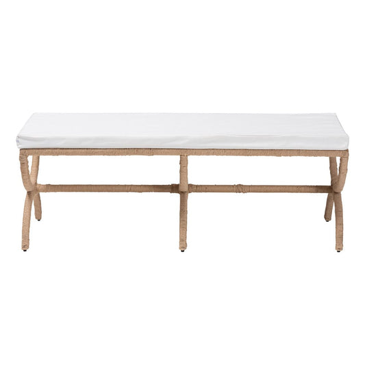 bali & pari - Maliyah Bench in Natural Brown - F242-FT22-Bench view 2