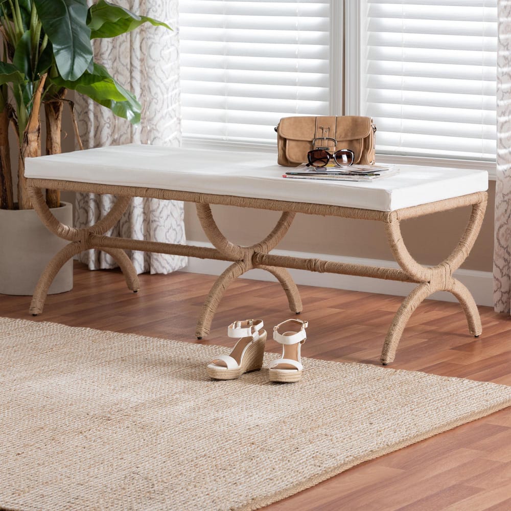 bali & pari - Maliyah Bench in Natural Brown - F242-FT22-Bench view 6