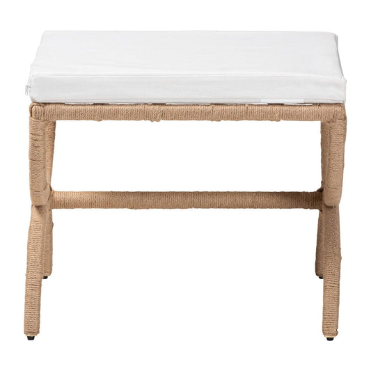 bali & pari - Maliyah Ottoman in Natural Brown - F242-FT21-Ottoman view 2
