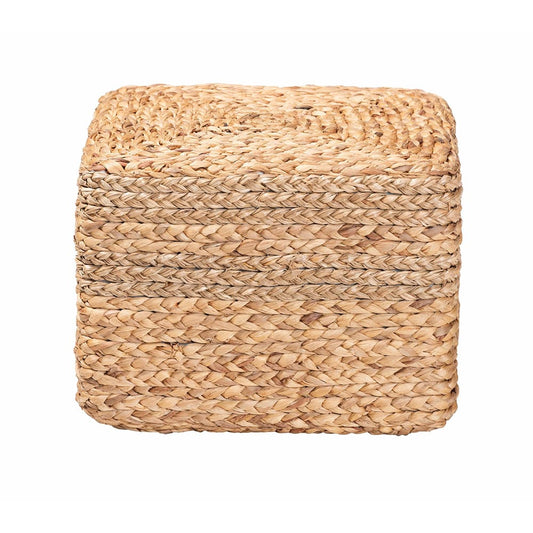 bali & pari - Marella Footstool in Natural Brown - F234-FT4-Seagrass/Waterhyacinth-Stool view 2