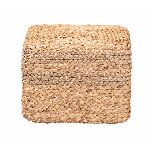 bali & pari - Marella Footstool in Natural Brown - F234-FT4-Seagrass/Waterhyacinth-Stool view 2