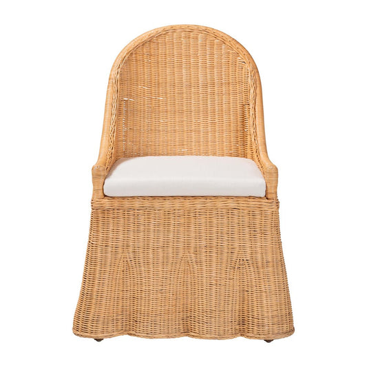 bali & pari - Maya Dining Chair in Light Honey - Maya-Light Honey Rattan-Cushion-CC view 2