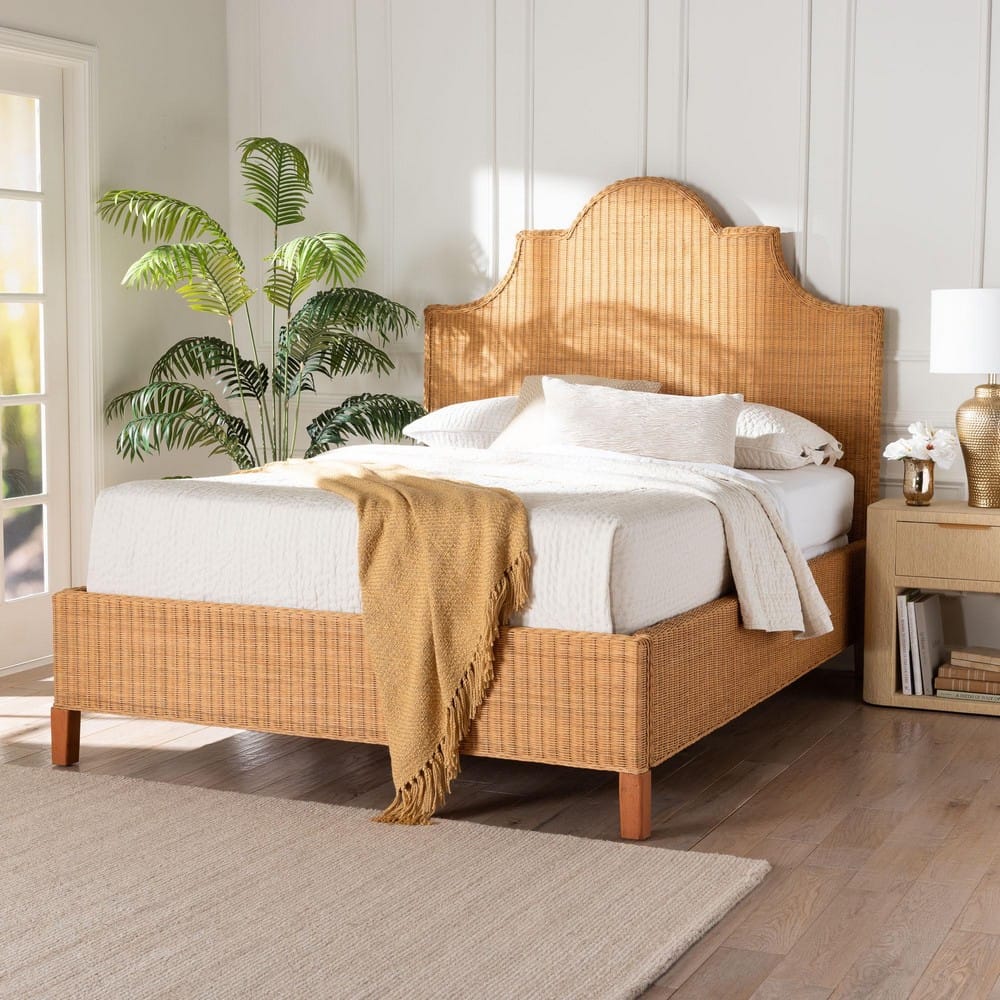 bali & pari - Melanie King Size Bed in Light Honey - Melanie-Wood/Light Honey-King view 7