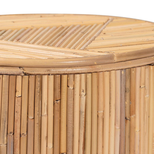bali & pari - Milagra End Table in Light honey - Misisipi-Natural Rattan-ET view 2