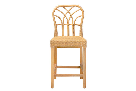 bali & pari - Monaco Counter Stool - Monaco-Rattan-CC view 2