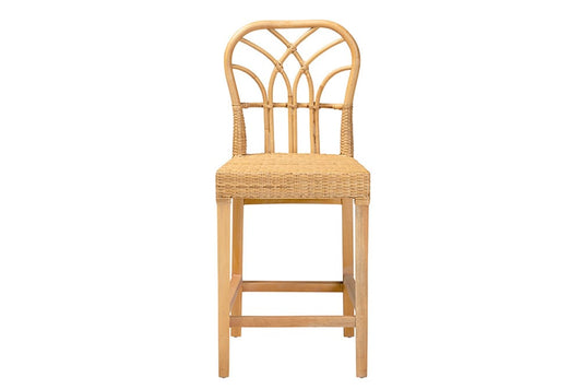 bali & pari - Monaco Counter Stool - Monaco-Rattan-CC view 2