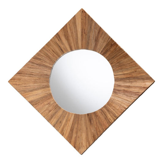 bali & pari - Mosa Mirror in Natural - Mosa-Pealed Waterhyachinth-Mosaic-Mirror view 2