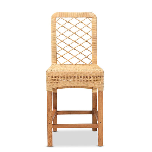 bali & pari - Moscow Counter Stool in Natural Brown/Walnut Brown - Moscow-Teak-CS view 2