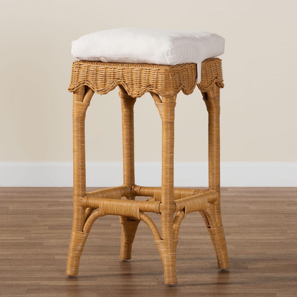 bali & pari - Muy Bar Stool in Honey/White - DC0899-B-Muy-Honey Rattan-Bar Stool view 8