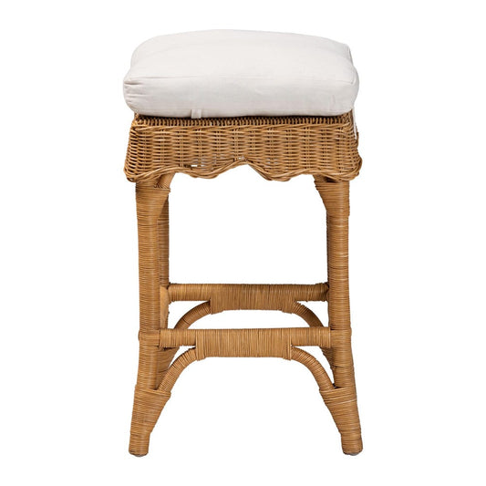 bali & pari - Muy Counter Stool in Honey/White - DC0899-A-Muy-Honey Rattan-Counter Stool view 2