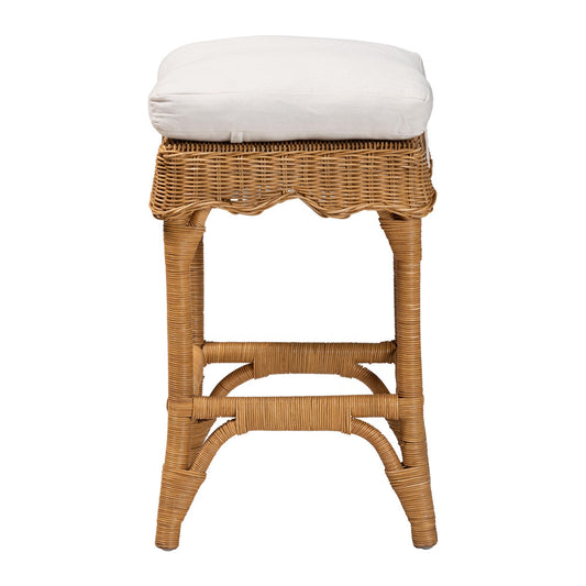 bali & pari - Muy Counter Stool in Honey/White - DC0899-A-Muy-Honey Rattan-Counter Stool view 2