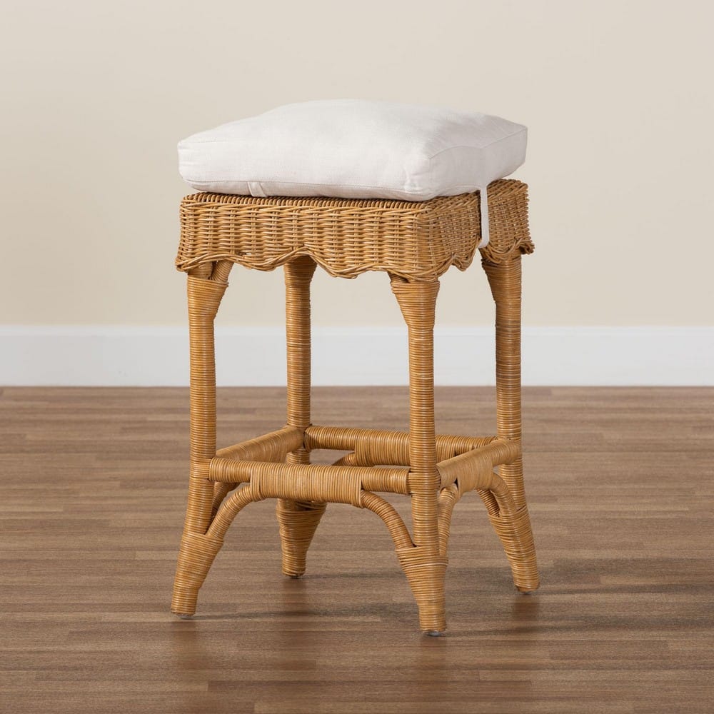 bali & pari - Muy Counter Stool in Honey/White - DC0899-A-Muy-Honey Rattan-Counter Stool view 8