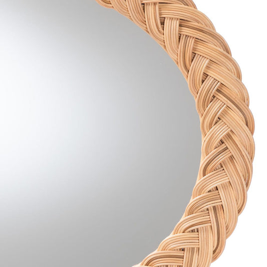 bali & pari - Nara Mirror in Light Honey - WS169-Light Honey Rattan-Mirror view 2