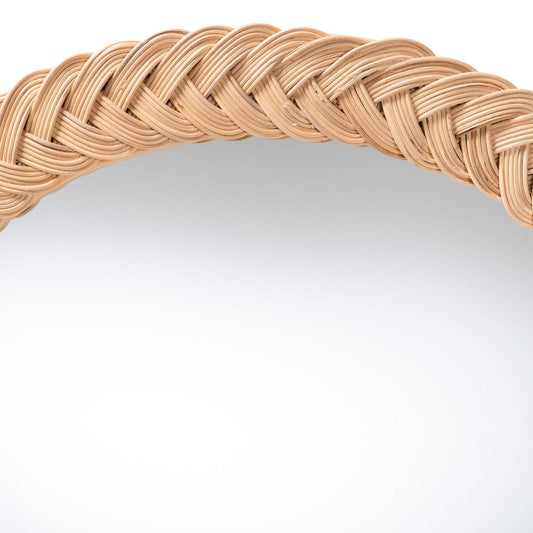 bali & pari - Nara Mirror in Light Honey - WS170-Light Honey Rattan-Mirror view 2