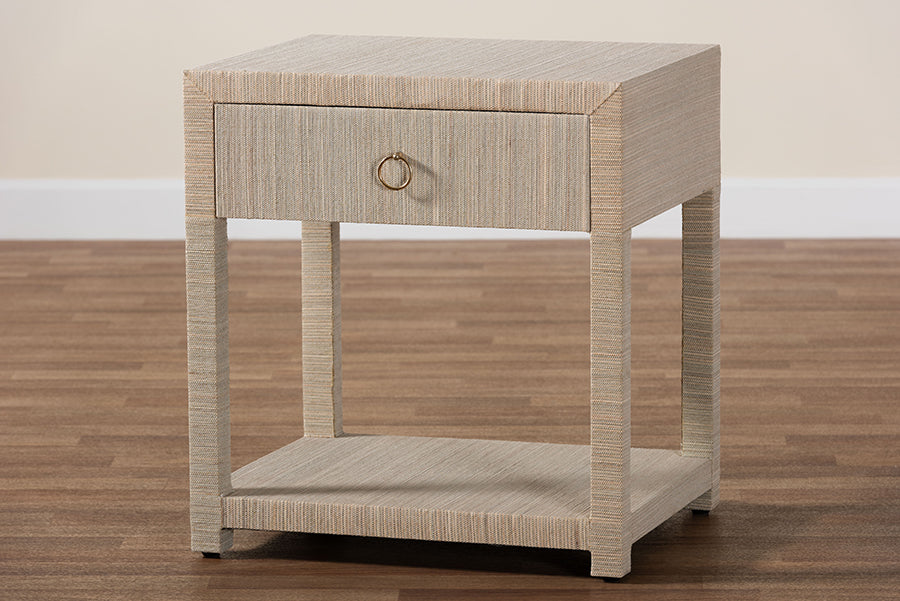 bali & pari - Nata Nightstand in Natural/Gold - Nata-Natural Woven Grasscloth-NS view 10