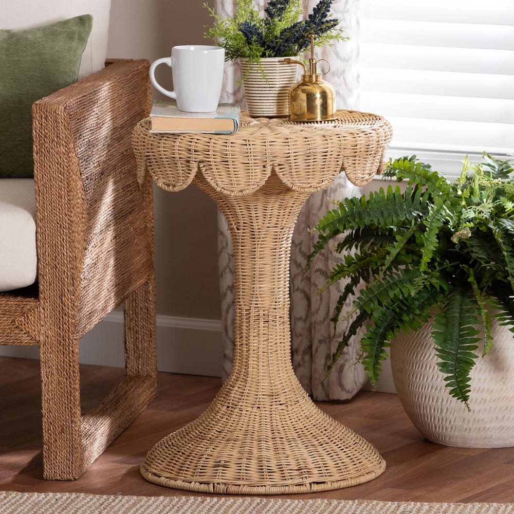 bali & pari - Natala End Table in Light Honey - DC1106 Nat-Light Honey Rattan-End Table view 6