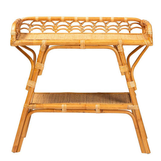 bali & pari - Nayana Console Table in Light honey - DCWH1003-Light Honey Rattan-Emilia Console Table view 2