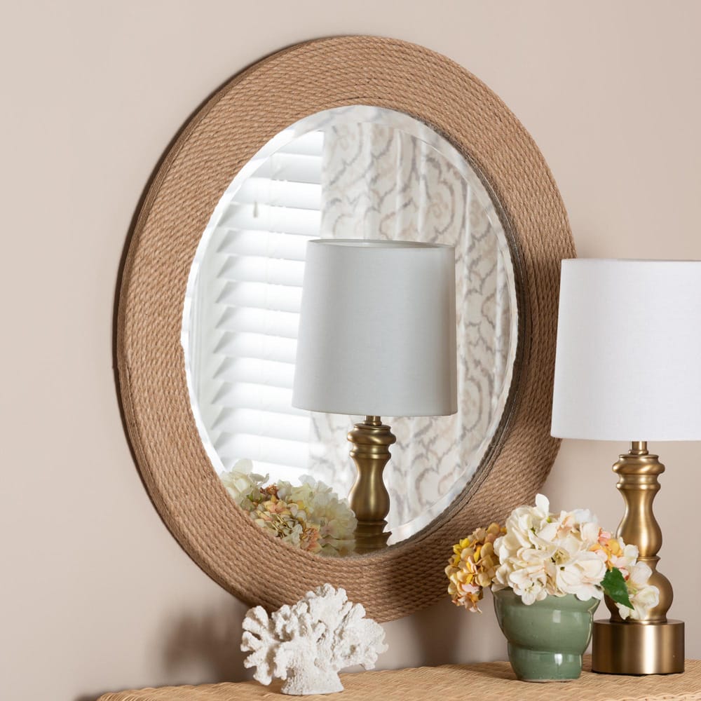 bali & pari - Nieva Mirror in Natural Brown - F247-FT3-Mirror view 3