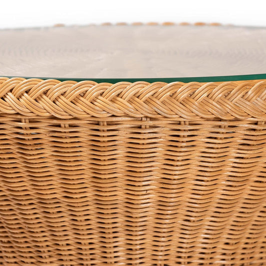 bali & pari - Nina End Table in Natural Rattan - Nina-Light Honey Rattan-ET view 2
