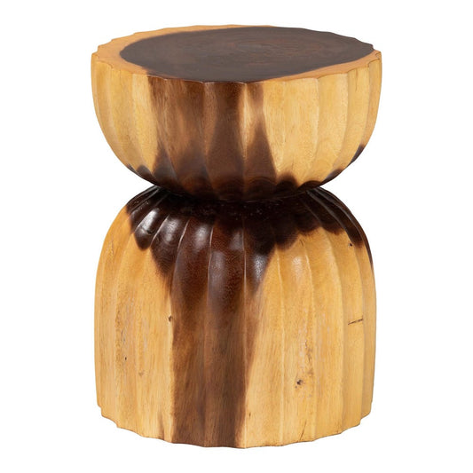 bali & pari - Noleta End Table in Natural Brown - Suar S/T 005-Natural-Side Table view 2