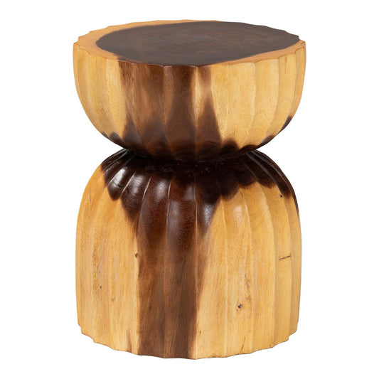 bali & pari - Noleta End Table in Natural Brown - Suar S/T 005-Natural-Side Table view 2