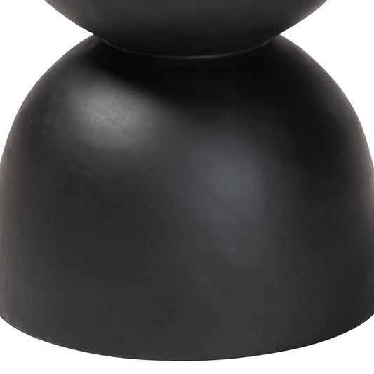 bali & pari - Nomiki End Table in Black - Suar S/T 003-Black-Side Table view 2