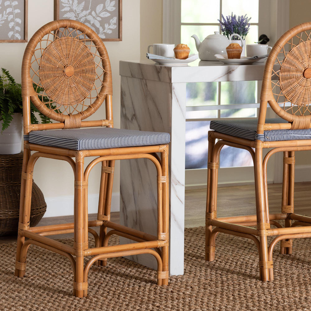 bali & pari - OberonCounter Stool in Light Honey - Oberon-Rattan/Light Honey-Cushion-CS view 8