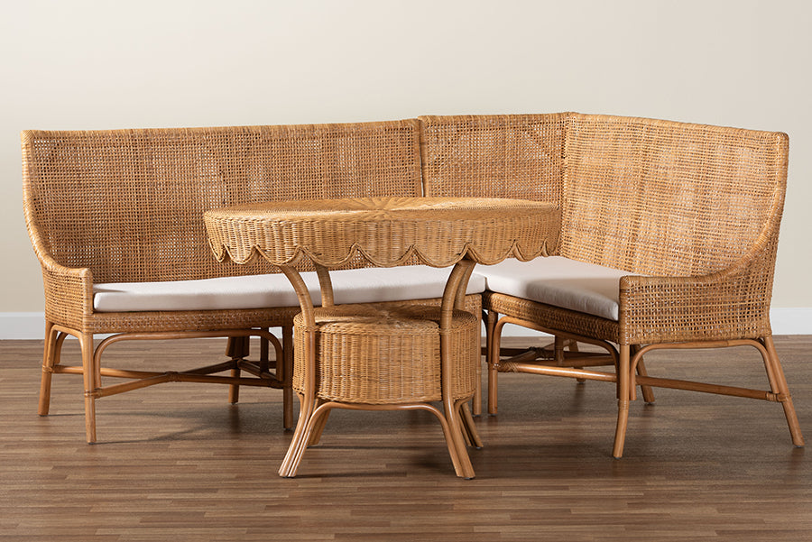 bali & pari - Olivera Dining Set in Light Honey - Baako/Palm Short-3PC Dining Set view 10