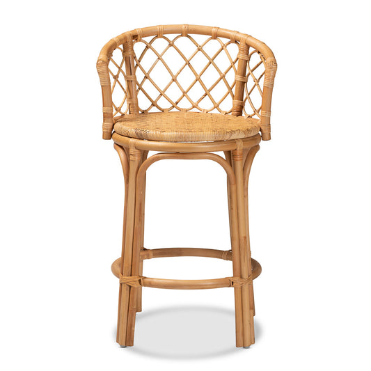 bali & pari - Orchard Counter Stool in Natural Brown - Orchard-Rattan-CS view 2