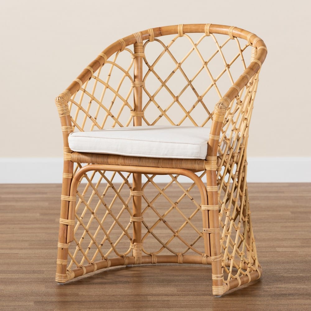bali & pari - Orchard Dining Chair in White/Natural Brown - Orchard-Rattan-DC view 9