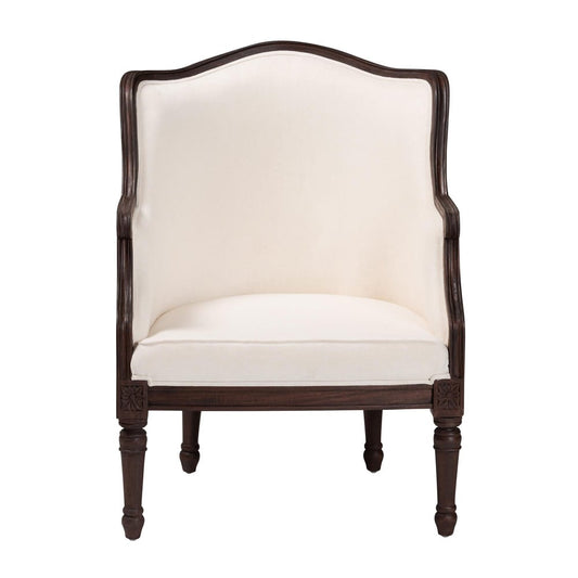 bali & pari - Ornella Chair in Beige/Dark Brown - SEA667-Dark wood-NAT03/White-F00 view 2