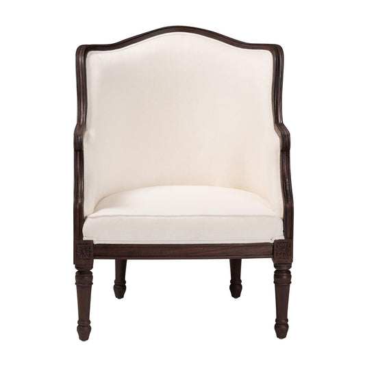 bali & pari - Ornella Chair in Beige/Dark Brown - SEA667-Dark wood-NAT03/White-F00 view 2