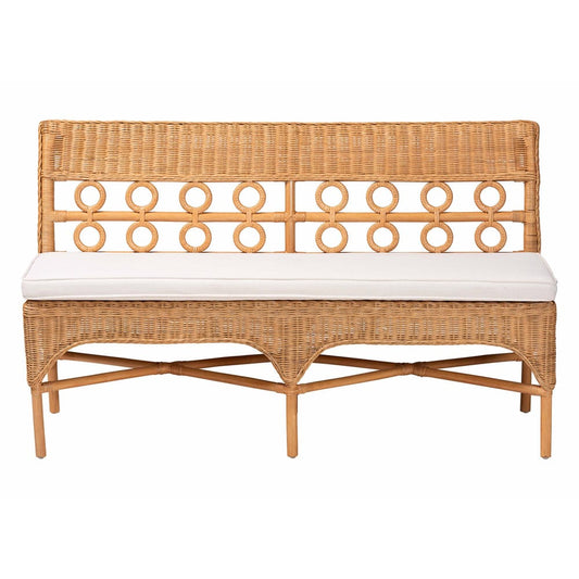 bali & pari - Oxford Dining Bench in Light Honey - Oxford-Light Honey Rattan-Armless-Bench view 2