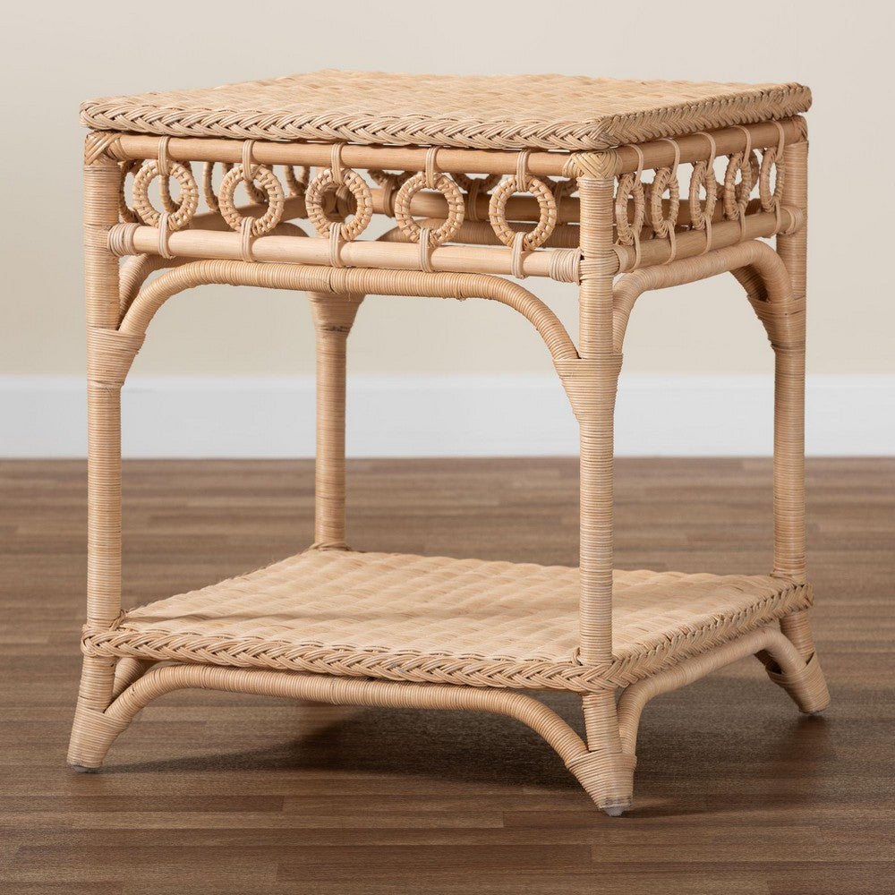 bali & pari - Oxford End Table in Natural Brown - WS119-Natural-Rattan-ET view 7