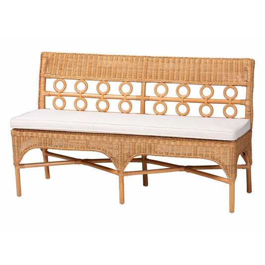 bali & pari - Oxford Set of 2 Corner Benches in Light Honey - Oxford-Light Honey Rattan-2PC Bench Set view 2