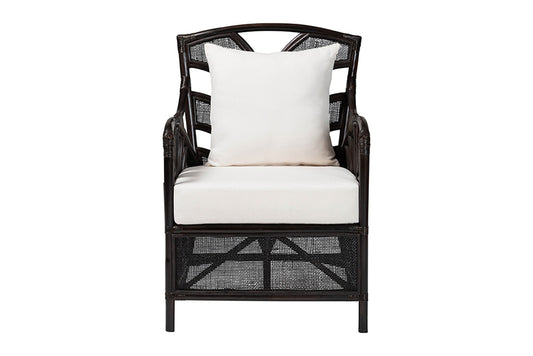 bali & pari - Paden Arm Chair - Paden-Rattan/Coffee Bean-Cushion-CC view 2