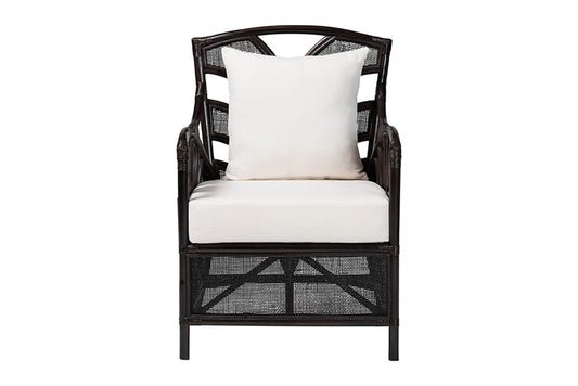 bali & pari - Paden Arm Chair - Paden-Rattan/Coffee Bean-Cushion-CC view 2