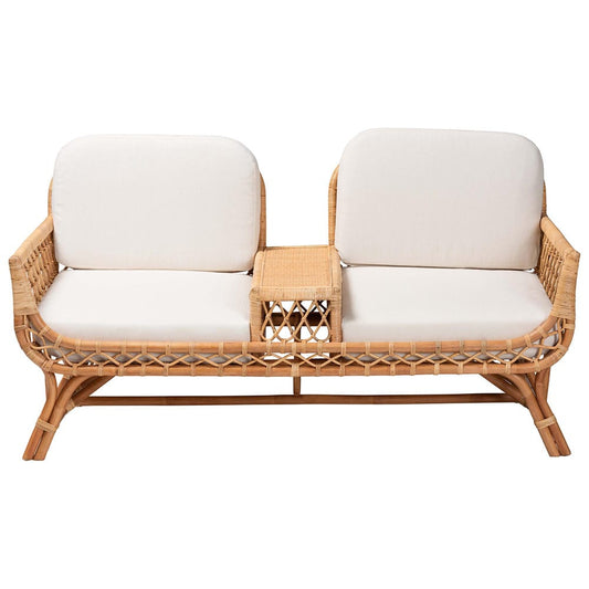bali & pari - Pakis Sofa in Natural Rattan - Pakis-Light Honey-Sofa view 2