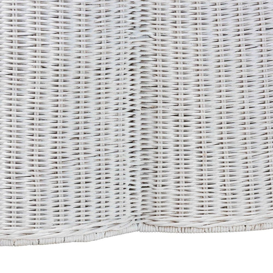 bali & pari - Palm Coffee Table in Chalk White - Palm-White Rattan-Coffee Table view 2