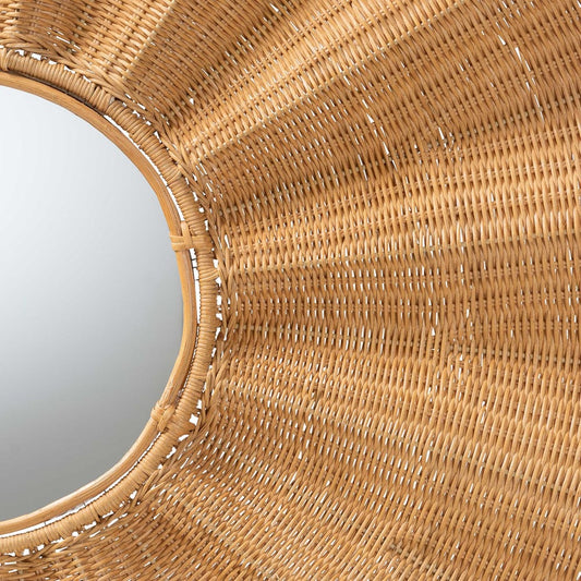 bali & pari - Palm Mirror in Light Honey - Palm-Light Honey/Metal-Mirror view 2