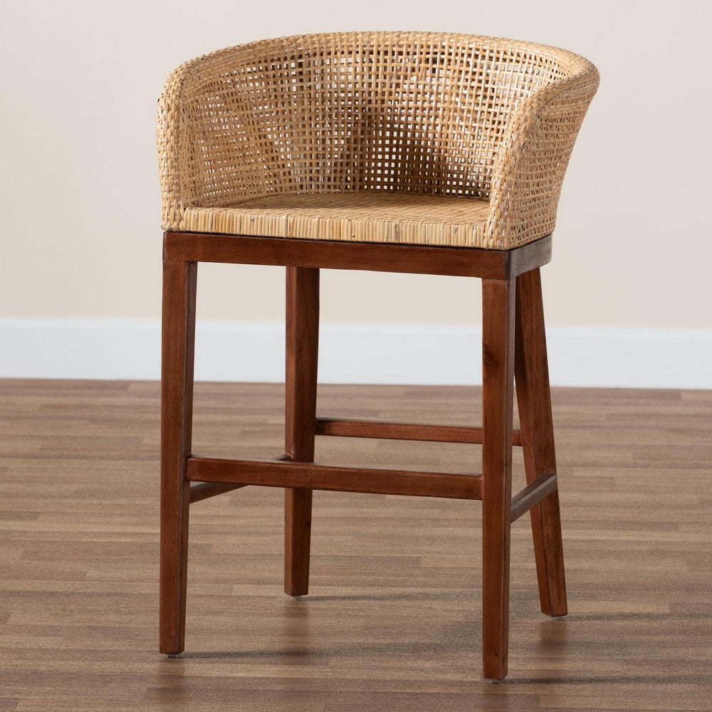 bali & pari - Papua Counter Stool in Natural Brown/Walnut Brown - Papua-Wood/Natural-CS view 9