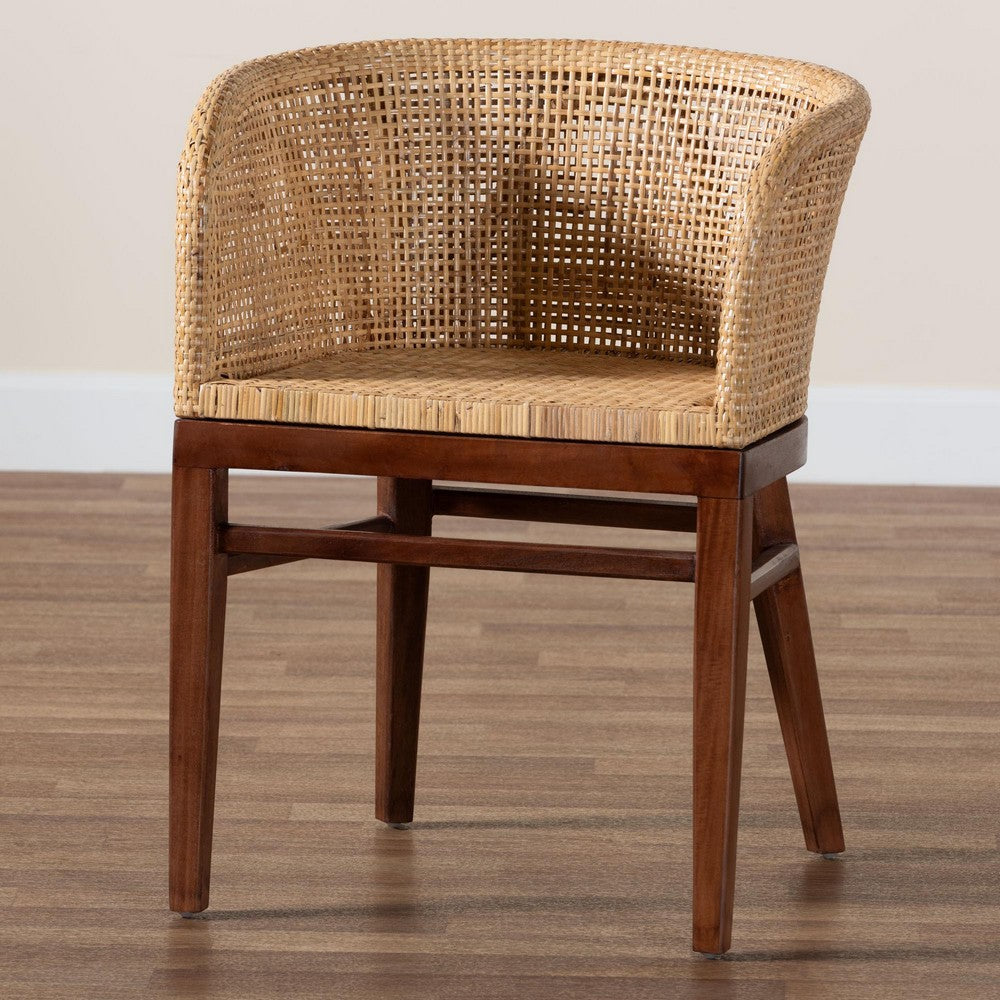 bali & pari - Papua Dining Chair in Natural Brown/Walnut Brown - Papua-Wood/Natural-DC view 9