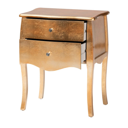 bali & pari - Patrice End Table in Gold - JY15B054-Gold-ET view 2