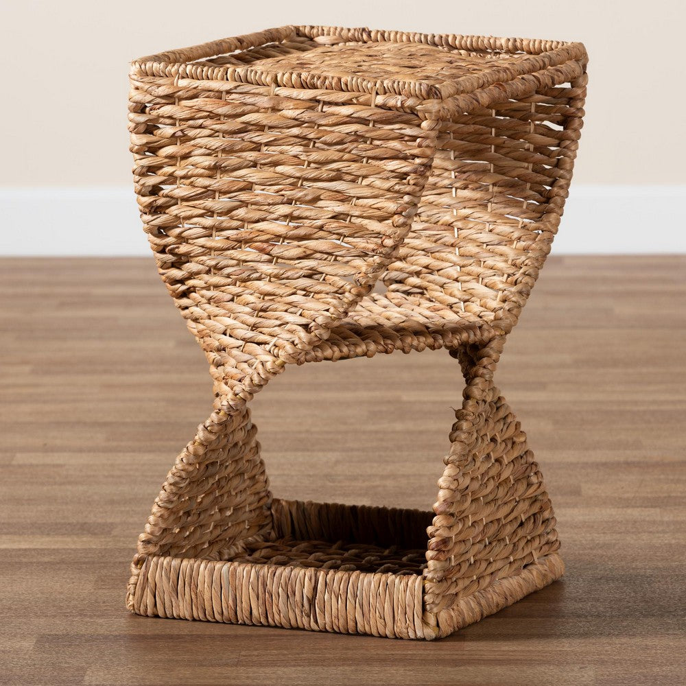 bali & pari - Pelleas End Table in Natural Brown - F232-FT22-Waterhyacinth/Metal-End Table view 7