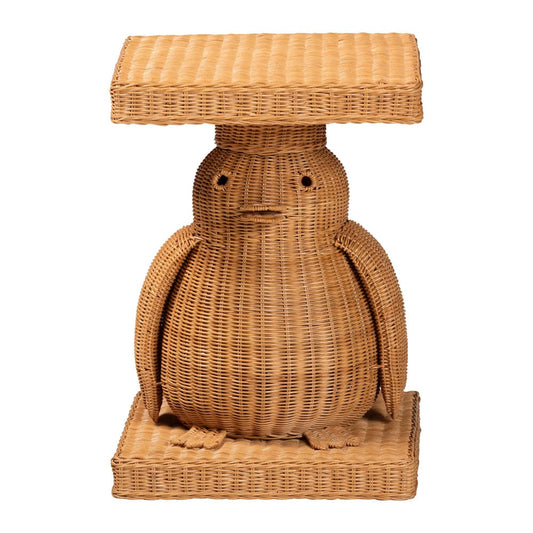 bali & pari - PembrokeEnd Table in Light Honey - Penguin-Natural Rattan-ET view 2