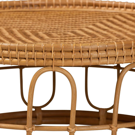 bali & pari - Phoenix Coffee Table in Light Honey - Phoenix-Light Honey Rattan-CT view 2