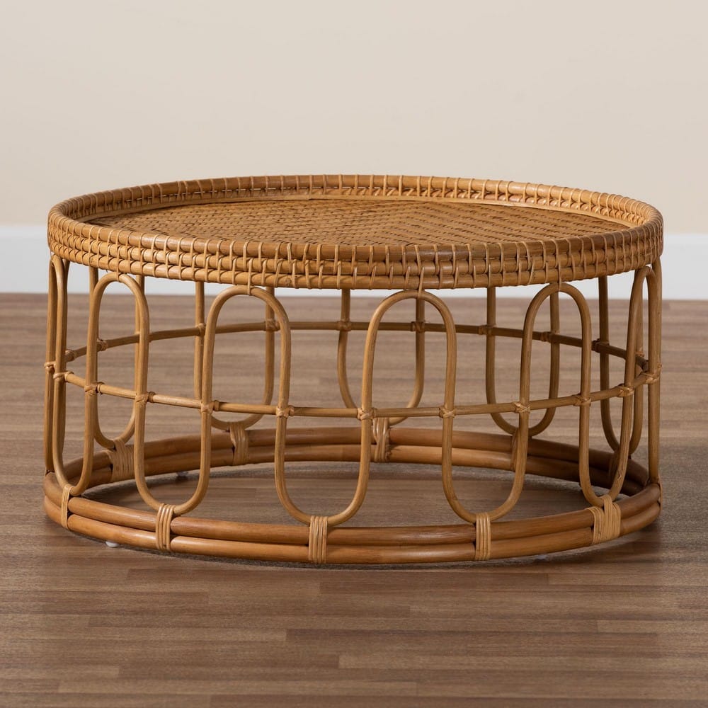 bali & pari - Phoenix Coffee Table in Light Honey - Phoenix-Light Honey Rattan-CT view 7